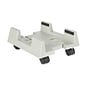 Mount-It! Adjustable CPU Holder Cart with Four Wheels, White (MI-7151)