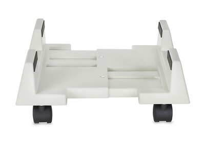 Mount-It! Adjustable CPU Holder Cart with Four Wheels, White (MI-7151)