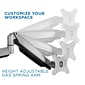 Mount-It! Height Adjustable Triple Monitor Mount Arms with USB Port for 24" to 32" Displays (MI-2753)