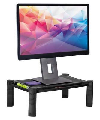 Mount-It! Printer and Monitor Stand Height Adjustable, Holds Up to 22 lbs., Black (MI-7851)