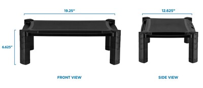 Mount-It! Printer and Monitor Stand Height Adjustable, Holds Up to 22 lbs., Black (MI-7851)