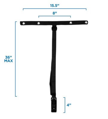 Mount-It! TV Safety Straps with Anti-Tip Protection Secures to TV Stand and Walls (MI-350)