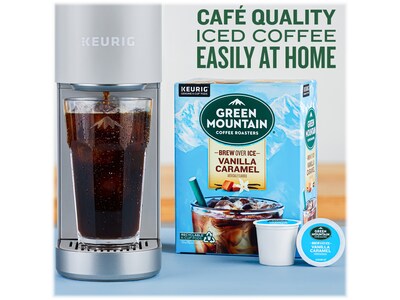 Green Mountain Brew-Over-Ice Vanilla Caramel Iced Coffee, 0.4 oz. Keurig® K-Cup® Pods, 96/Box (390283CT)