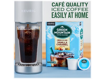 Green Mountain Brew-Over-Ice Vanilla Caramel Iced Coffee, 0.4 oz. Keurig® K-Cup® Pods, 24/Box (390283)