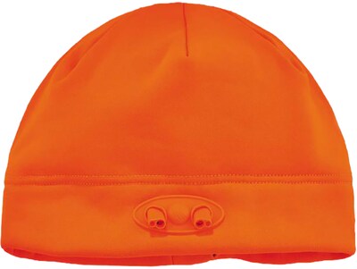 Ergodyne N-Ferno One Size Fits All Skull Cap Beanie Hat with LED Lights, Orange (16804)