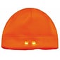 Ergodyne N-Ferno One Size Fits All Skull Cap Beanie Hat with LED Lights, Orange (16804)