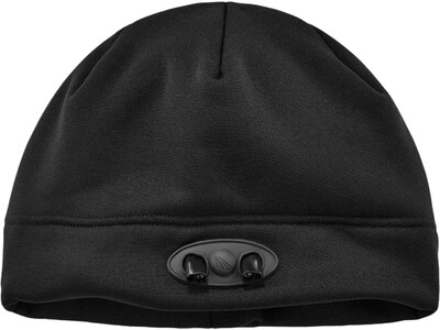 Ergodyne N-Ferno One Size Fits All Skull Cap Beanie Hat with LED Lights, Black (16803)