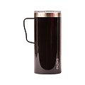 PURE Drinkware Coffee Mug, Black, 18 Oz. (OL-18SM-327)