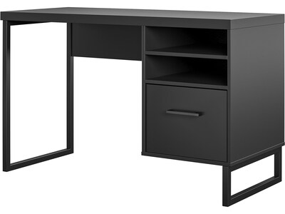 Ameriwood Candon 45"W Metal Computer Desk, Black (9892196COM)