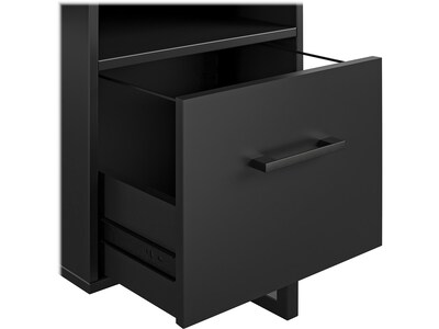 Ameriwood Candon 45"W Metal Computer Desk, Black (9892196COM)