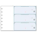 Custom 3-On-A-Page Business Size Checks, Side-Tear Voucher, Standard Color, 1 Ply, 1 Color Printing,