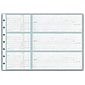 Custom 3-On-A-Page Business Size Checks, Side-Tear Voucher, Premium Color, 1 Ply, 1 Color Printing, 8.25" x 3", 250/Pk