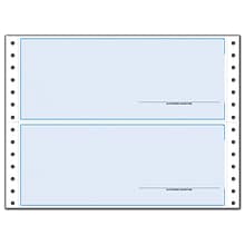 Custom Continuous 3-1/2 Multi-Purpose Check, Lined, 2 Ply/Duplicate, 1 Clr Printing, Standard Check