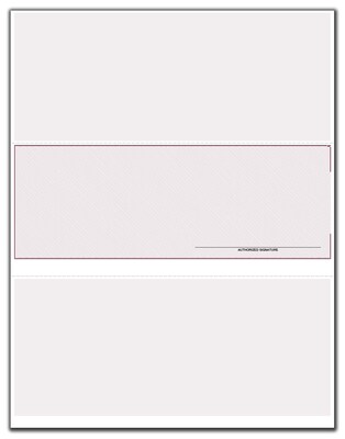 Custom Laser Middle Accounts Payable Check, 3 Ply/Triplicate, 2 Color Printing, Standard Check Color, 8-1/2" x 11", 500/Pk