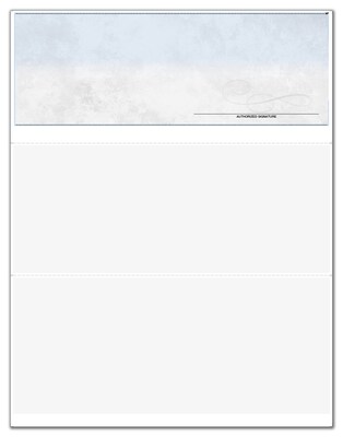 Custom Laser Top Checks, Multi-Purpose, 2 Ply/Duplicate, 1 Color Printing, Prem Check Designs, 8-1/2" x 11", 500/Pk