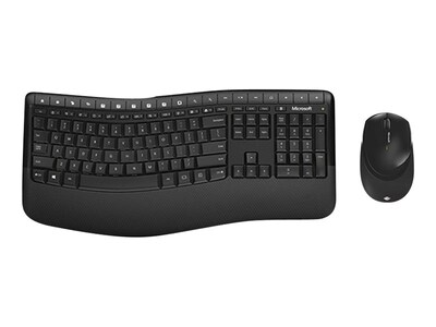 Microsoft Comfort Desktop 5050 Wireless Keyboard & Mouse, Black (PP4-00001)