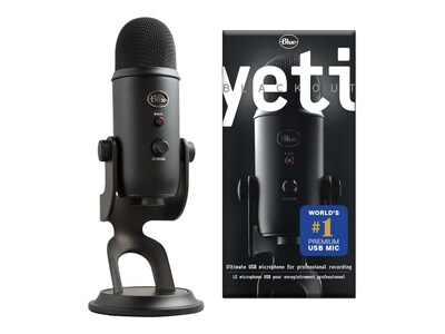 Blue Microphones Yeti Professional USB Microphone, Black (988-000100)