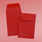 JAM Paper® #1 Coin Business Colored Envelopes, 2.25 x 3.5, Red Recycled, 100/Pack (356730632F)