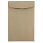 JAM Paper 6" x 9" Open End Catalog Envelopes, Brown Kraft Paper Bag, 10/Pack (51286524B)