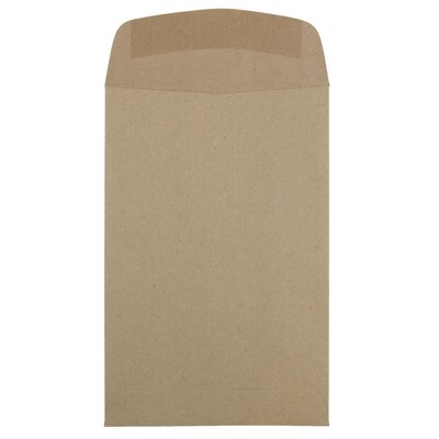 JAM Paper 6 x 9 Open End Catalog Envelopes, Brown Kraft Paper Bag, 10/Pack (51286524B)