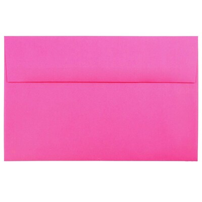 JAM Paper® A10 Colored Invitation Envelopes, 6 x 9.5, Ultra Fuchsia Pink, 25/Pack (16577)