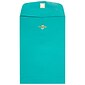 JAM Paper 6" x 9" Open End Catalog Colored Envelopes with Clasp Closure, Sea Blue Recycled, 10/Pack (900807461B)