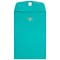 JAM Paper 6 x 9 Open End Catalog Colored Envelopes with Clasp Closure, Sea Blue Recycled, 10/Pack