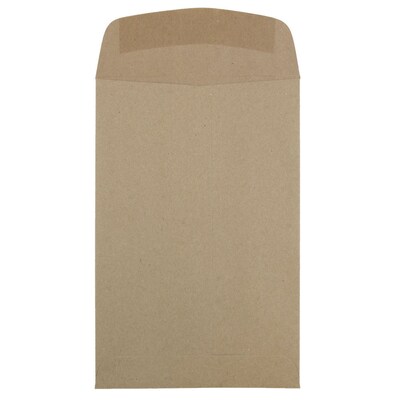 JAM Paper 6 x 9 Kraft Open End Catalog Envelopes, Brown Kraft Paper Bag, 100/Pack (51286524)