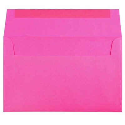 JAM Paper® A10 Colored Invitation Envelopes, 6 x 9.5, Ultra Fuchsia Pink, 50/Pack (16577I)