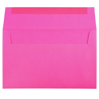 JAM Paper® A10 Colored Invitation Envelopes, 6 x 9.5, Ultra Fuchsia Pink, 50/Pack (16577I)