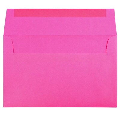 JAM Paper® A10 Colored Invitation Envelopes, 6 x 9.5, Ultra Fuchsia Pink, Bulk 250/Box (16577H)