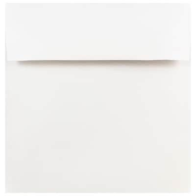 JAM Paper 8 x 8 Square Invitation Envelopes, White, 25/Pack (3992315)