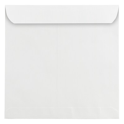 JAM Paper 10.5 x 10.5 Square Invitation Envelopes, White, 25/Pack (3992320)