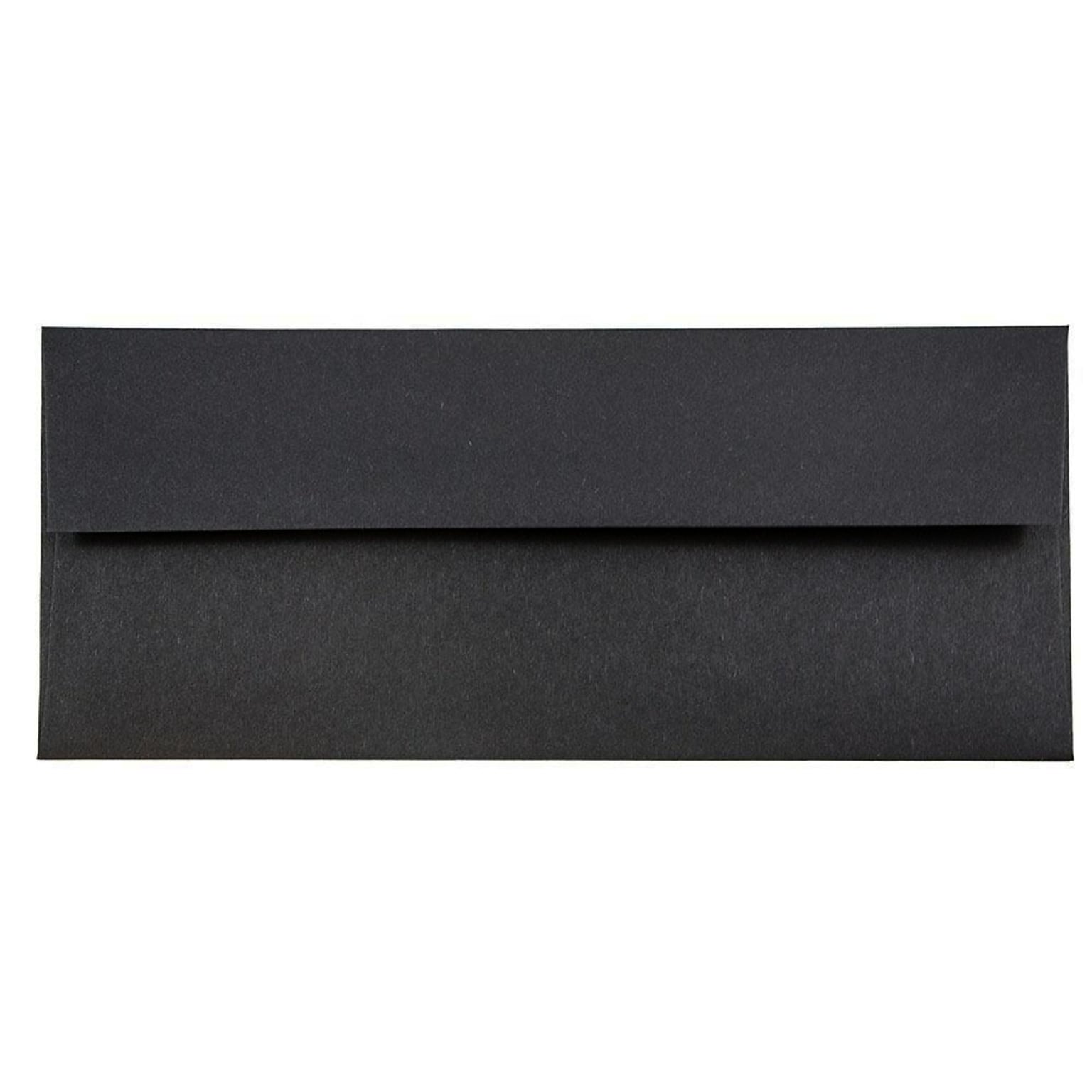 JAM Paper #10 Business Envelope, 4 1/8 x 9 1/2, Black, 25/Pack (900921796)