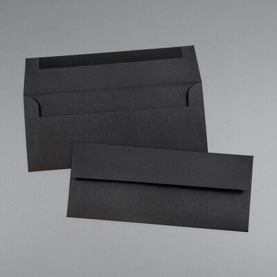 JAM Paper #10 Business Envelope, 4 1/8" x 9 1/2", Black, 25/Pack (900921796)