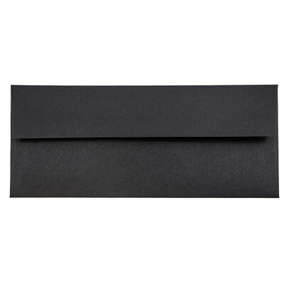 JAM Paper #10 Business Envelope, 4 1/8 x 9 1/2, Black, 1000/Carton (900921796B)