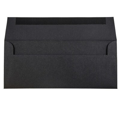 JAM Paper #10 Business Envelope, 4 1/8" x 9 1/2", Black, 1000/Carton (900921796B)