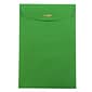 JAM Paper® 6 x 9 Open End Catalog Colored Envelopes with Clasp Closure, Green Recycled, 100/Pack (87923)