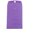 JAM Paper® 6 x 9 Open End Catalog Colored Envelopes with Clasp Closure, Violet Purple Recycled, 10/P