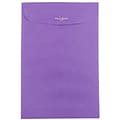 JAM Paper® 6 x 9 Open End Catalog Colored Envelopes with Clasp Closure, Violet Purple Recycled, 10/P