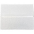 JAM Paper® A2 Passport Invitation Envelopes, 4.375 x 5.75, Granite Silver Recycled, Bulk 1000/Carton (CPST605B)