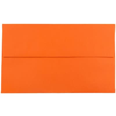 JAM Paper® A10 Colored Invitation Envelopes, 6 x 9.5, Orange Recycled, 25/Pack (95922)