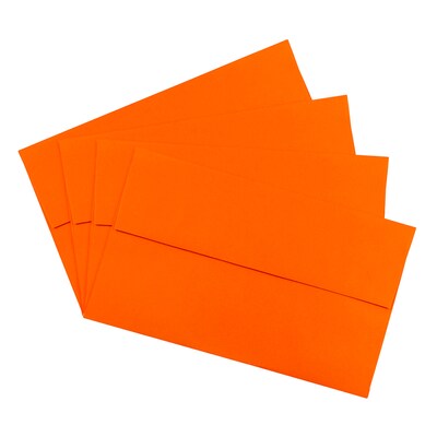JAM Paper® A10 Colored Invitation Envelopes, 6 x 9.5, Orange Recycled, 25/Pack (95922)