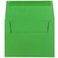 JAM Paper A2 Colored Invitation Envelopes, 4.375 x 5.75, Green Recycled, Bulk 1000/Carton (15843B)