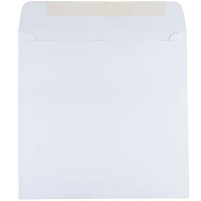 JAM Paper 8.5 x 8.5 Square Invitation Envelopes, White, 100/Pack (4231B)