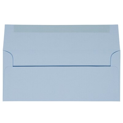 JAM Paper #10 Business Envelope, 4 1/8" x 9 1/2", Baby Blue, 25/Pack (2155778)