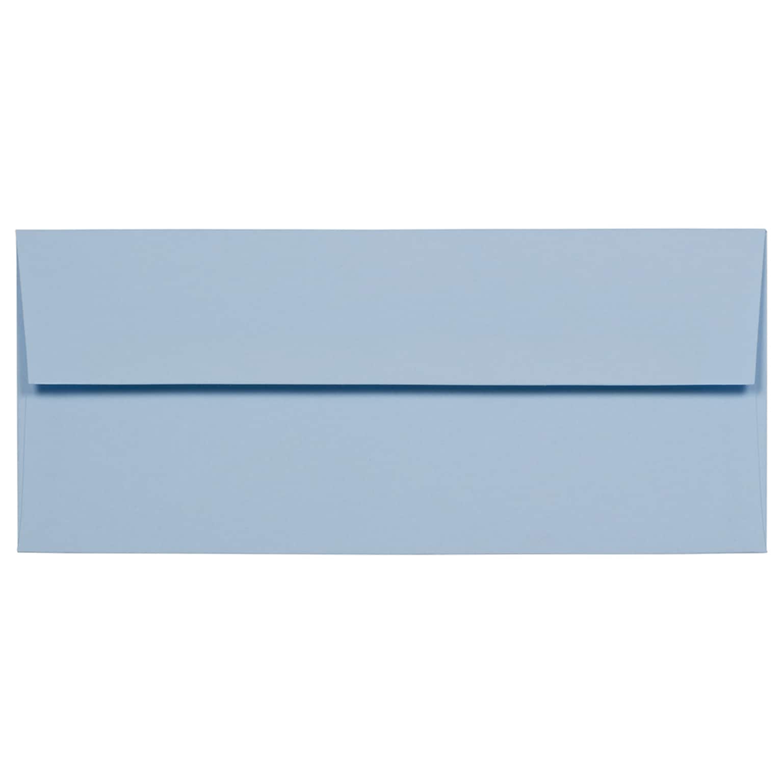 JAM Paper #10 Business Envelope, 4 1/8 x 9 1/2, Baby Blue, 1000/Carton (2155778B)