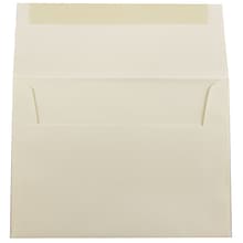 JAM Paper A6 Strathmore Invitation Envelopes, 4.75 x 6.5, Ivory Wove, 50/Pack (900913185I)