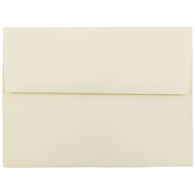 JAM Paper® A6 Strathmore Invitation Envelopes, 4.75 x 6.5, Ivory Wove, Bulk 250/Box (900913185H)