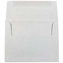 JAM Paper A2 Passport Invitation Envelopes, 4.375 x 5.75, Granite Silver Recycled, 50/Pack (CPST605I